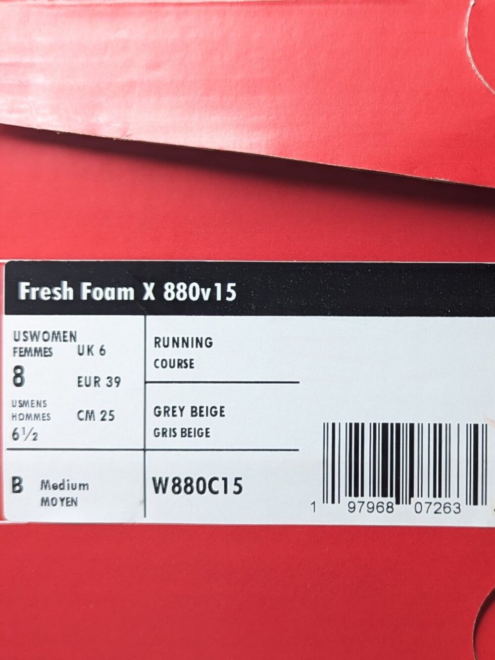 New Balance Fresh Foam X 880v15 Running Shoes Grey Womens 8 - Picture 6 of 6